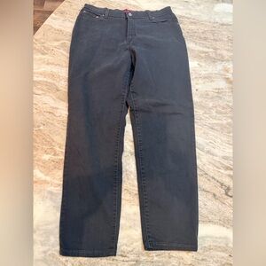 Levi’s 512 Slim Fit Tapered Jeans Black Stretch Women’s 16 Mid Rise Classic